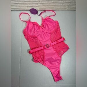 Avidlove Womens Lingerie Lace Bodysuit Push Up Snap Crotch Teddy One Piece 
 NEW